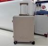  Vali Kéo FILA Ribbed Hard Shell Luggage 22 Inch Ivory Beige 