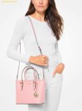  Túi Tote Mini Michael Kors Jet Set Travel Extra-Small Saffiano Leather Top-Zip Tote Bag 35T9GTVT0L Hồng 