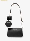  Túi Đeo Chéo Michael Kors Jet Set Saffiano Leather Crossbody Bag with Case for Apple Airpods Pro 35S3GTVC5T Black 