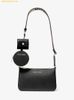  Túi Đeo Chéo Michael Kors Jet Set Saffiano Leather Crossbody Bag with Case for Apple Airpods Pro 35S3GTVC5T Black 