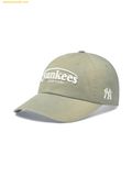  Mũ Lưỡi Trai MLB Vintage Washed Curve Logo Unstructured Ball Cap New York Yankees 3ACPV076N-50KAM Khaki 