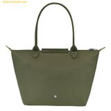  Túi Tote Longchamp Le Pliage Green M Tote Bag Forest - Recycled canvas 