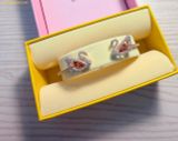  Vòng Tay, Lắc Tay Swarovski Dancing Swan Bangle Swan Red Rose Gold Tone Plated 5614122 