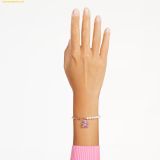  Lắc Tay, Vòng Tay Swarovski Teddy bracelet Crystal pearl, Bear, Pink, Rose gold-tone plated 