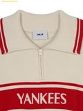  Áo Half-Zip MLB Women's Sportive Varsity Half-Zip Sweater New York Yankees (D.Cream) 3FKPV0344-50CRD 