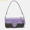  Túi Đeo Vai Coach Signature Morgan Crossbody Bag Purple Brown CJ617 