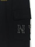  Quần Dài Túi Hộp MLB Basic Coopers Logo Cargo Wide Pants NY (Đen) 3APTB1444-50BKS 