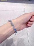  Lắc Tay Swarovski Constella bracelet Mixed cuts, Blue, Rhodium plated - 5722479 
