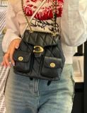  Balo Coach Tabby Backpack With Quilting CU076 Black 
