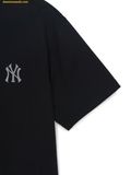  Áo Phông MLB Vintage Denim-like Monotive Oversized Short Sleeve T-shirt New York Yankees Black 3ATSM0763-50BKS 