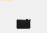  Ví Coach Polished Pebble Small Wristlet Màu Đen 
