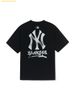 Áo Phông MLB New York Yankees Basic Street Logo Overfit Short Sleeve T-Shirt 3ATSB5153-50BKS Đen