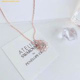  Dây Chuyền Swarovski Idyllia pendant Mixed cuts, Sun, White, Rose gold-tone plated 5451376 