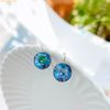  Bông Tai, Khuyên Tai Swarovski Bella drop earrings Blue, Rhodium plated 
