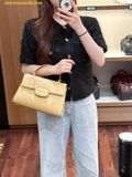  Túi Xách COACH Eliza Top Handle Bag CT852 Nâu Trơn 