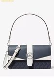  Túi Đeo Vai Michael Kors Greenwich Medium Signature Logo Convertible Shoulder Bag 35F5SGRL6B Admirl Multi 