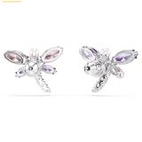  Bông Tai, Khuyên Tai Swarovski Ariana Grande x Swarovski stud earrings Mixed cuts, Dragonfly, Multicolored, Rhodium plated 5737371 