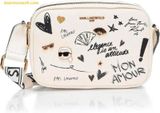  Túi Đeo Chéo Karl Lagerfeld Pari Maybelle Camera Crossbody Trắng Cream LH4ES9BJ 