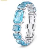  Đồng Hồ Swarovski Watch Octagon cut bracelet, Blue 