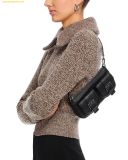  Túi Đeo Vai Michael Kors Zoe Small Pebbled Leather Pochette Đen 