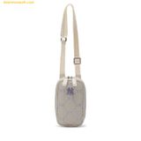  Túi Đeo Chéo MLB Diamond Monogram Phone Pouch New York Yankees Ivory 7ACRMD94N-50IVS 