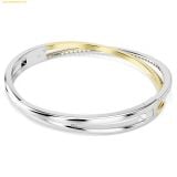  Vòng Tay Swarovski Hyperbola bangle Round cut, White, Mixed metal finish 5689721 
