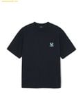  Áo Phông MLB Basic Street Color Letter Oversized Short Sleeve T-shirt New York Yankees 3ATSB1563-50BKS Black 