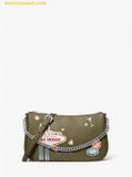  Túi Đeo Vai Michael Kors Carmela Medium Embellished Convertible Crossbody Bag Olive 35F5S1QC6V 