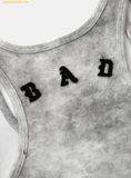  Đầm Ôm Bad Blood Lion Patch Tank Mini Dress - Washed White w-drs25-006 