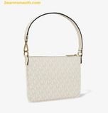  Túi Đeo Vai Michael Kors Jet Set Small Signature Logo Convertible Wristlet 35T4GTVW5V Trắng Logo 