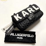  Túi Đeo Chéo Karl Lagerfeld Agyness Shoulder Bag LH9HB283 Quilted Patches Đen 