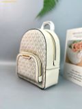 Balo Mini Michael Kors MK Jaycee XS Zip Backpack Trắng Logo 