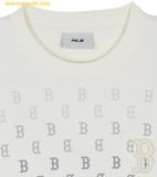  Áo Sweater MLB Classic Monogram Gradient Overfit Man-to-Man 3AMTM0744-43CRS - Trắng 