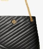  Túi Tote Tory Burch Kira Chevron Tote Màu Đen 157016 