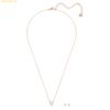  Bộ Trang Sức Dây Chuyền Và Bông Tai Swarovski Stilla Attract set Round cut, White, Rose gold-tone plated 5616233 