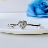  Vòng Tay, Lắc Tay Swarovski Hyperbola bangle Heart, White, Rhodium plated 5684385 