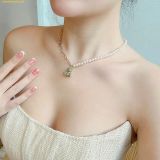  Dây Chuyền, Vòng Cổ Swarovski Teddy pendant Crystal pearl, Bear, Multicolored, Gold-tone plated 5669162 