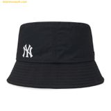  Mũ Bucket MLB Sportive Varsity Bucket Hat NY (Black) 3AHTS044N-50BKS Đen (Chất Dù Logo Nhựa) 