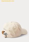  Mũ Lưỡi Trai Polo Ralph Lauren The Iconic Cotton Chino Ball Cap 59 Cream Beige 