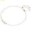  Dây Chuyền Swarovski Constella necklace Crystal pearl, Round cuts, White, Rose gold-tone plated 5729504 