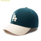  Mũ Lưỡi Trai MLB Varsity Wool Structured Ball Cap LA (D.Green) 3ACPV0236-07GND 