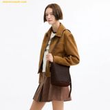  Túi Đeo Chéo Coach Bleecker Bucket Bag 21 In Signature Canvas Brass Maple 