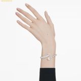  Vòng Tay Swarovski Matrix cuff Mixed cuts, White, Rhodium plated 5692527 