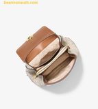  Balo Michael Kors Tribeca Small Signature Logo Backpack Vanila 30F5G2RB1B 