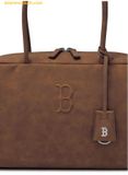  Túi Đeo Vai MLB Basic Palette Square Tote Bag Boston Red Sox 3AORSD16N-43BRS Màu Nâu 