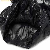  Áo Khoác Phao MLB Glossy Long Puffer Coat With Faux Fur Hood And Belt NY 3FDJB0326-50BKS 