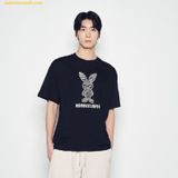  Áo Phông ADLV Stripe Rabbit Short Sleeve T-Shirt Đen 