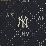  Đầm Polo MLB Women's Diamond Monogram Jacquard Collar Dress NY (Black) 3FOPM0533-50BKS 