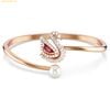 Vòng Tay, Lắc Tay SWAROVSKI Swan bangle Dancing swan, Red, Rose gold-tone plated 5734556