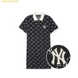  Đầm Polo MLB Women's Diamond Monogram Jacquard Pique Dress NY (Black) 3FOPM0443-50BKS 